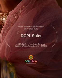 Buy Unstitched Ladies Suit in Surat with DCPL Suits New Sales Office