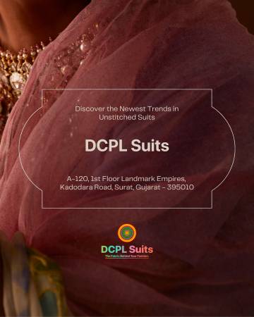 Buy Unstitched Ladies Suit in Surat with DCPL Suits New Sales Office