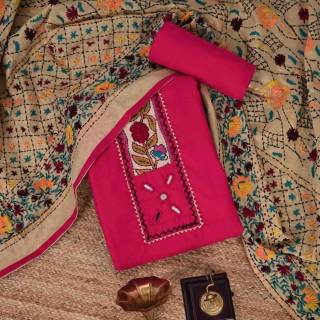 Jaam Cotton All Over Embroidery Suits – Premium Quality from DCPL Suits Surat