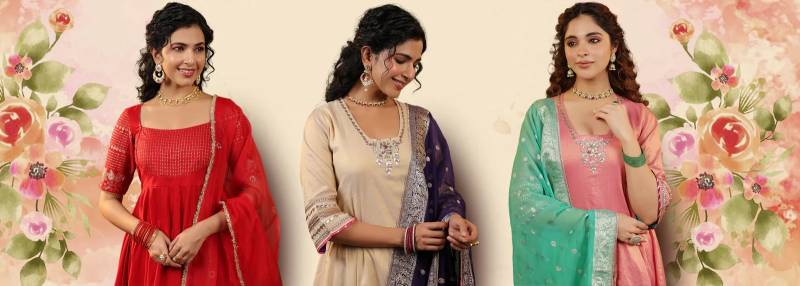 Unstitched Suit Sets from Dhananjay Creations