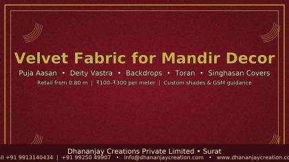 Velvet Fabric For Mandir Uses Guide
