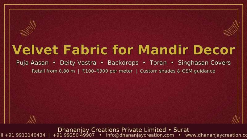 Velvet Fabric For Mandir Uses Guide