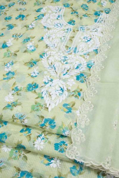 Cotton Embroidered Suit Fabric Manufacturers in Surat