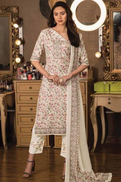 Ladies Cotton Unstitched Suit Manufacturers in Surat