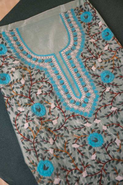 Phulkari Unstitched Suit Fabric Manufacturers in Surat