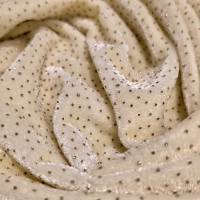 2 Meter Premium Cream Sparkle Velvet Fabric for Baby Wear, Crafts & Designer Creations  in Surat