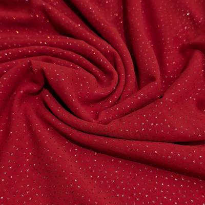 2.50 Meter Red Sparkle Georgette Fabric 44 Inch Width for Dresses, Saree, Gown & Craft Use Manufacturers in Surat