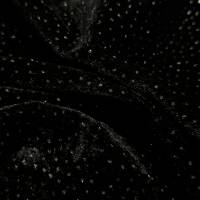 6.45 Meter Black Diamond Sparkle Velvet Fabric for Party Wear & Designer Creations  in Surat