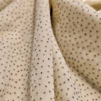 7.05 Meter Premium Cream Sparkle Velvet Fabric for Saree, Gown, Lehenga & Designer Wear  in Surat