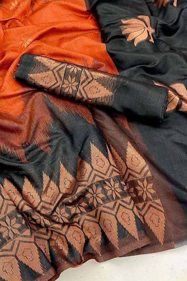A Rich Pallu Saree with Allover Floral Design  in Surat
