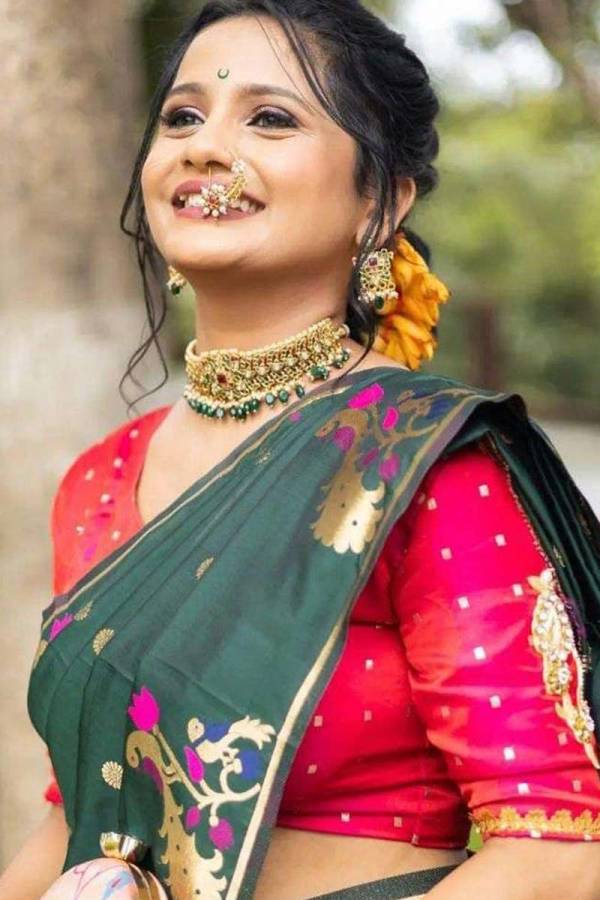 Art Silk Zari Weaving Saree with Beautiful Motifs and Peacock Border  in Surat