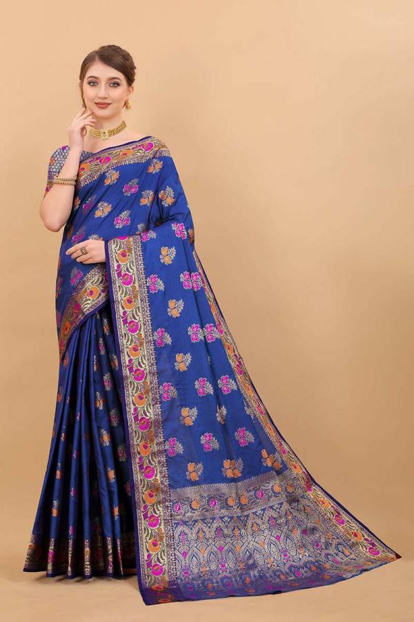 Artistry Unveiled Meenakari Weaving on Soft Silk Saree Desing Saree  in Surat
