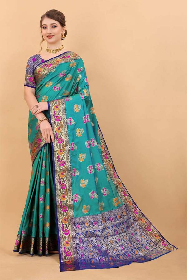 Artistry Unveiled Meenakari Weaving on Soft Silk Saree Desing Saree  in Surat