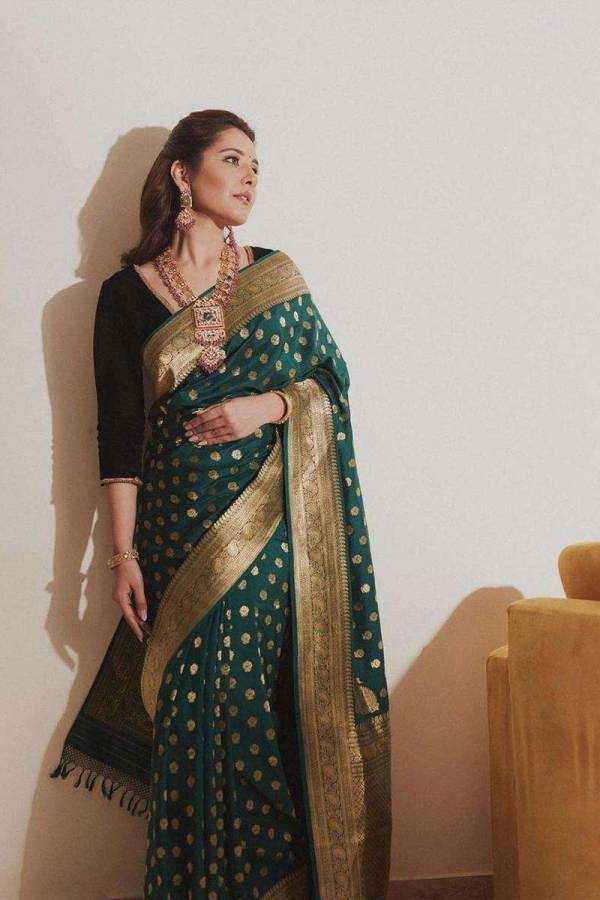 Banarasi Bliss Luxurious Wedding Saree with Traditional Sarees Golden Butta Design Saree  in Surat