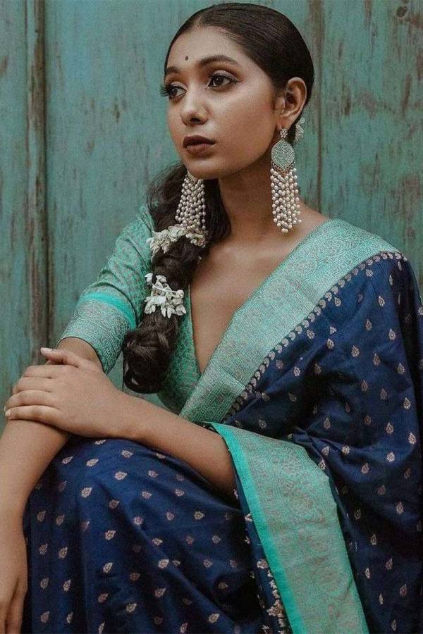 Banarasi Silk Bliss Luxurious Wedding Saree With Golden Butta Design Saree  in Surat