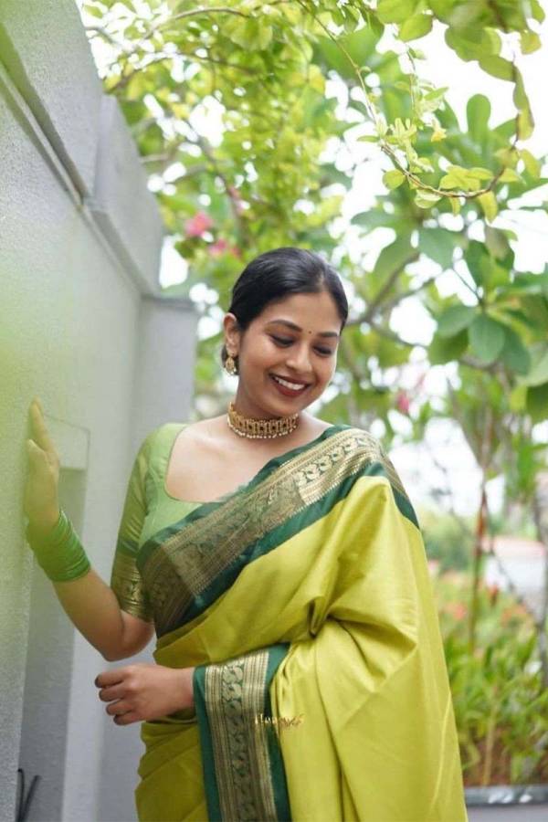Beautiful Zari Embellishments and Traditional Sarees Solid Jacquard Weave Saree  in Surat