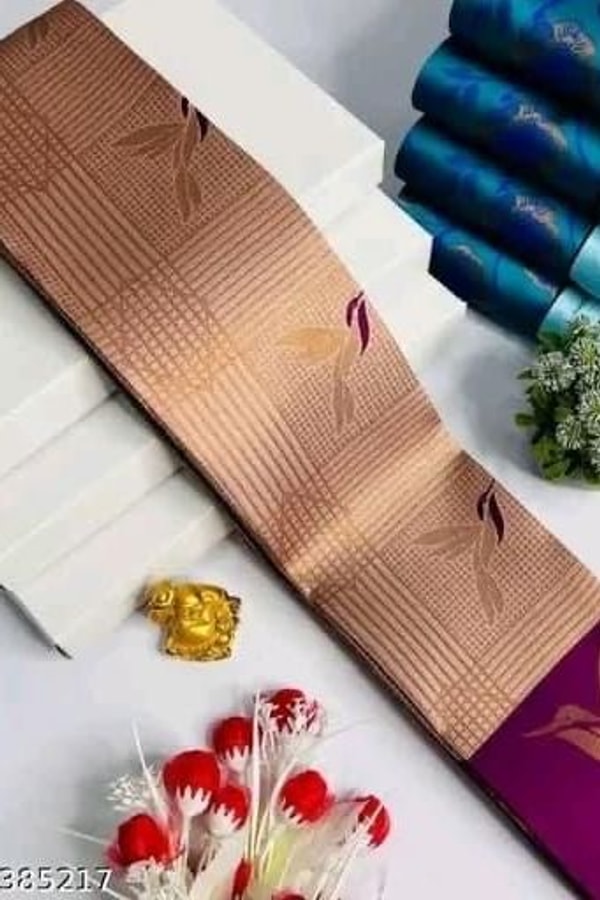 Bird Motif Zari Butta Saree with Contrast Pallu in Seven Two-Tone Festive Colourways  in Surat