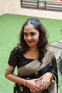 Black Banarasi Soft Silk Saree with Beige-Gold Zari Leaf Buttas and Wide Woven Border  in Surat
