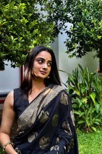 Black Banarasi Soft Silk Saree with Large Antique Zari Paisley Buttas and Heavy Brocade Pallu  in Surat