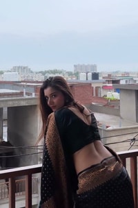 Black Banarasi Soft Silk Saree with Rose-Gold Copper Zari Border and Contrast Copper Pallu  in Surat video 1