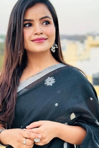 Black Saree with Silver Star Buttis and Silver Stripe Border for Minimal Festive Style  in Surat