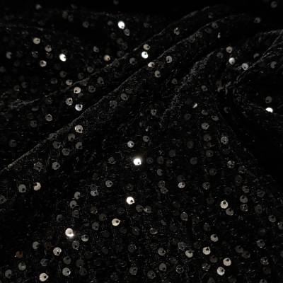 Black Sequin Velvet Fabric 7.65 Meter (7XL) Manufacturers in Guwahati