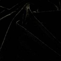 Black Solid Velvet Fabric 0.80 Meter for Upholstery and Decor  in Surat