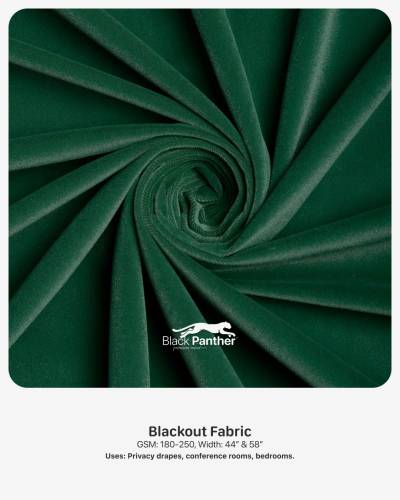 Blackout Fabric GSM 180 to 250 Width 44 Inch and 58 Inch for Privacy Drapes Bedrooms Conference in Surat