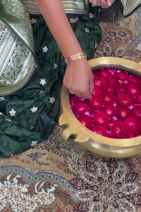 Bottle Green Banarasi Soft Silk Saree with Silver Zari Floral Buttis and Ornate Woven Pallu  in Surat video 1