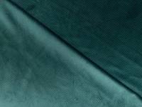 Bottle green Fine Wale Striped Corduroy Fabric Premium Quality for Jackets, Blazers & Pants  in Surat