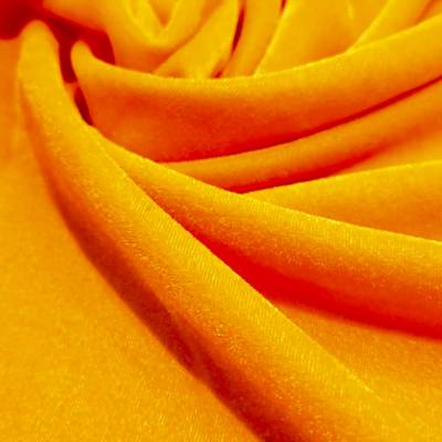 Bright Yellow Viscose Velvet Fabric 7.85 Meter (8XL) in Surat