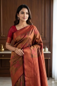 Butterfly Motif Two-Tone Banarasi Soft Silk Saree with Zari Weaving in Eight Shades  in Surat