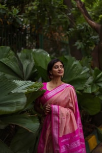 Contrast Border Banarasi Soft Silk Saree with Zari Buttis in Five Two-Tone Combinations  in Surat