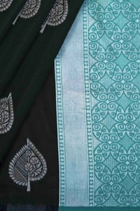 Contrast Pallu Banarasi Soft Silk Saree with Zari Leaf Buttis in Four Two-Tone Colourways  in Surat