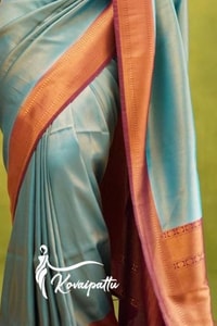 Copper Border Banarasi Soft Silk Saree in Cream, Rama and Yellow with Zari Lined Blouse  in Surat