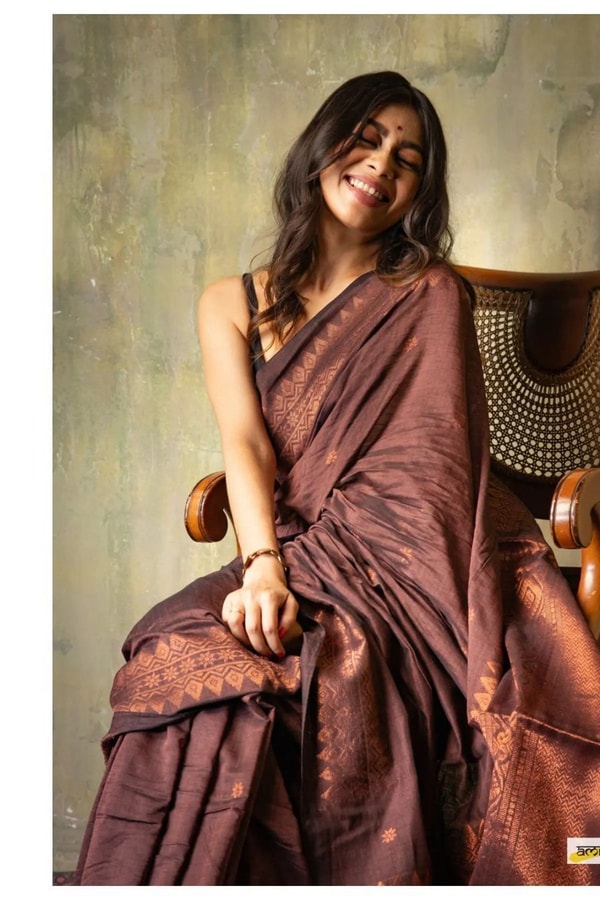 Copper Zari Border Banarasi Soft Silk Saree with Tasselled Pallu in Five Earthy Shades  in Surat
