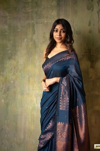 Copper Zari Border Banarasi Soft Silk Saree with Tasselled Pallu in Five Earthy Shades  in Surat