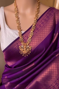 Copper Zari Brocade Banarasi Soft Silk Saree with Medallion Motif Pallu in Five Rich Shades  in Surat
