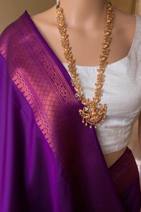 Copper Zari Brocade Banarasi Soft Silk Saree with Medallion Motif Pallu in Five Rich Shades  in Surat