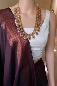Copper Zari Brocade Banarasi Soft Silk Saree with Medallion Motif Pallu in Five Rich Shades  in Surat