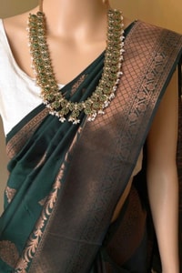 Copper Zari Brocade Banarasi Soft Silk Saree with Medallion Motif Pallu in Five Rich Shades  in Surat