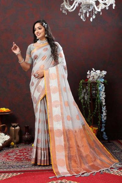 Copper Zari Weave Soft Cotton Silk Saree Timeless Elegance and Opulence in Surat