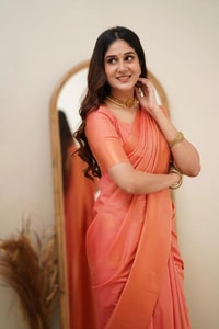 Copper Zari Weaving Banarasi Soft Silk Saree with Grand Pallu in Four Soft Pastel Shades  in Surat