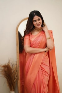 Copper Zari Weaving Banarasi Soft Silk Saree with Grand Pallu in Four Soft Pastel Shades  in Surat
