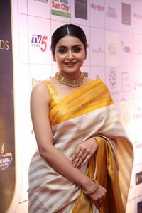 Cream Striped Banarasi Soft Silk Saree with Mustard Yellow Gold Zari Border and Pallu  in Surat