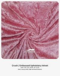 Crush Embossed Upholstery Velvet Fabric GSM 180 to 220 Width 44 Inch and 58 Inch for Sofas Interiors  in Surat