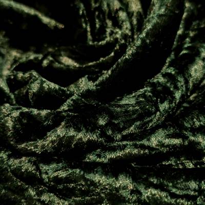 Dark Green Marble Crush Velvet Fabric 7.05 Meter Manufacturers in Haryana