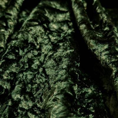 Dark Green Marble Crush Velvet Fabric 7.45 Meter Manufacturers in Haryana
