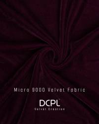 Dark maroon Heavy 9000 GSM Micro Velvet Fabric Single Tone for Kurti, Lehenga, Gown and Sofa Covers  in Surat