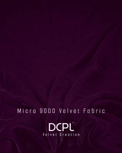 Dark purple Elegant 9000 GSM Micro Velvet Fabric for Dresses, Kurtis, Cushions and Upholstery in Surat
